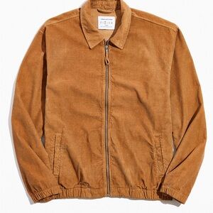Urban Outfitters Corduroy Harrington Jacket Tan Mens Large
